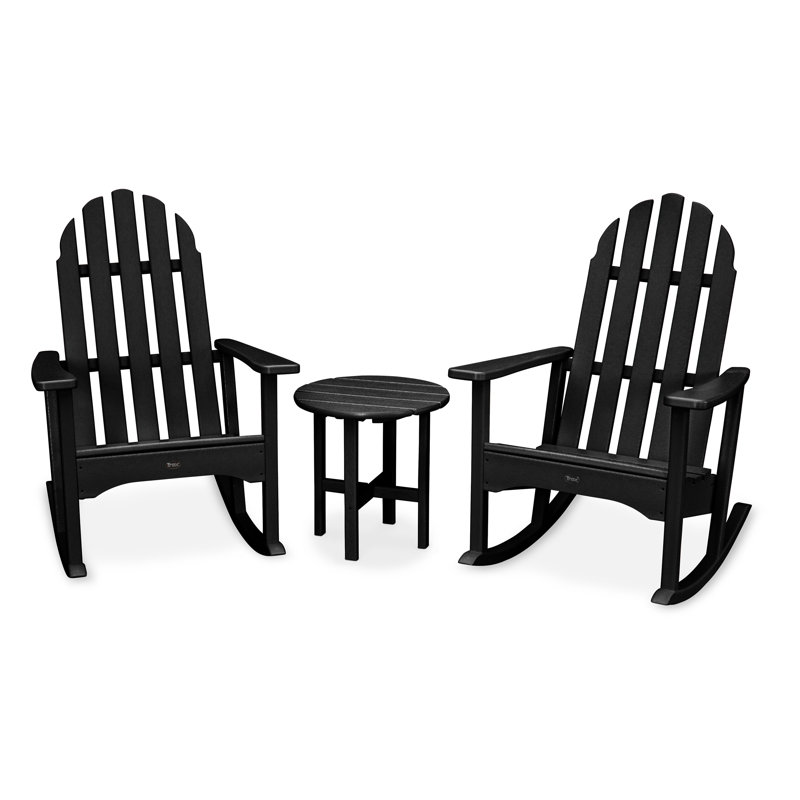 Trex Cape Cod Plastic Adirondack Chair with Table Wayfair